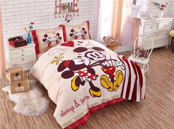 Mickey And Minnie Mouse Bedding Sets (Duvet Cover & Pillow Cases)