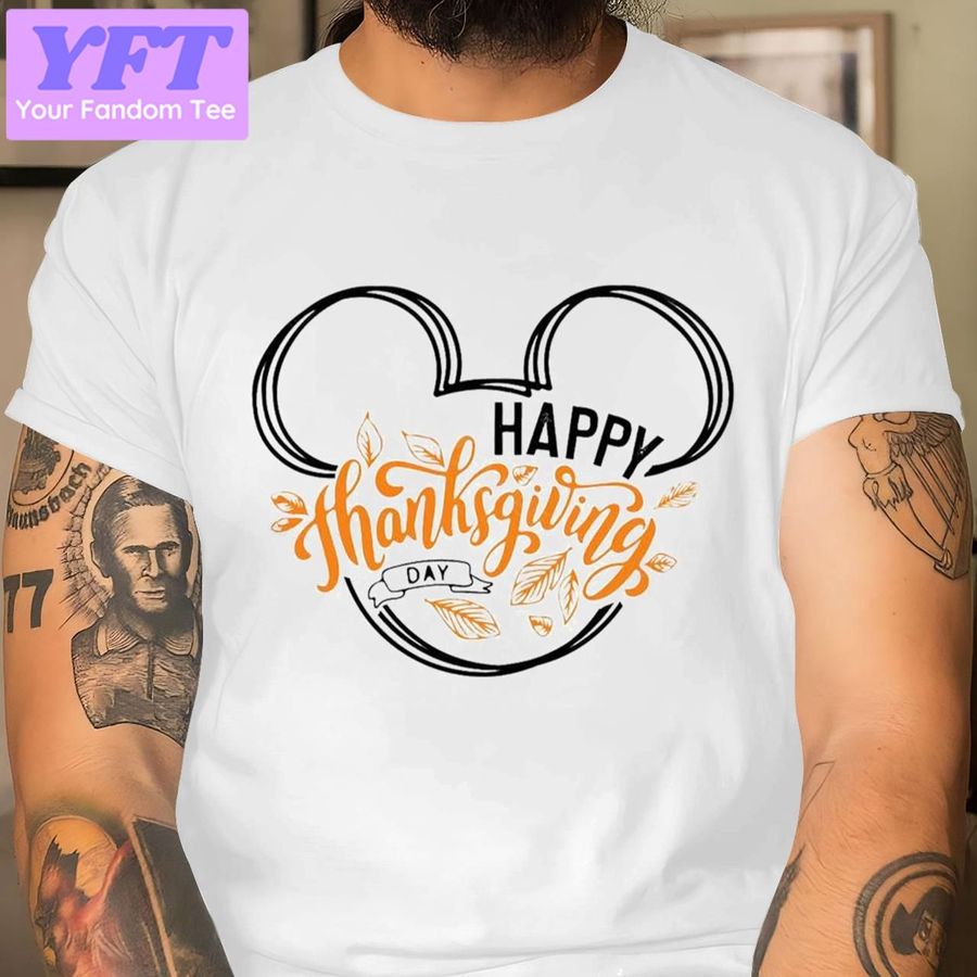 Mickey Mouse Happy Thanksgiving New Design T Shirt