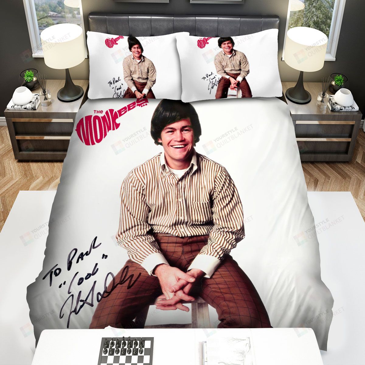 Micky Dolenz Music Smile Photo Bed Sheets Spread Comforter Duvet Cover Bedding Sets