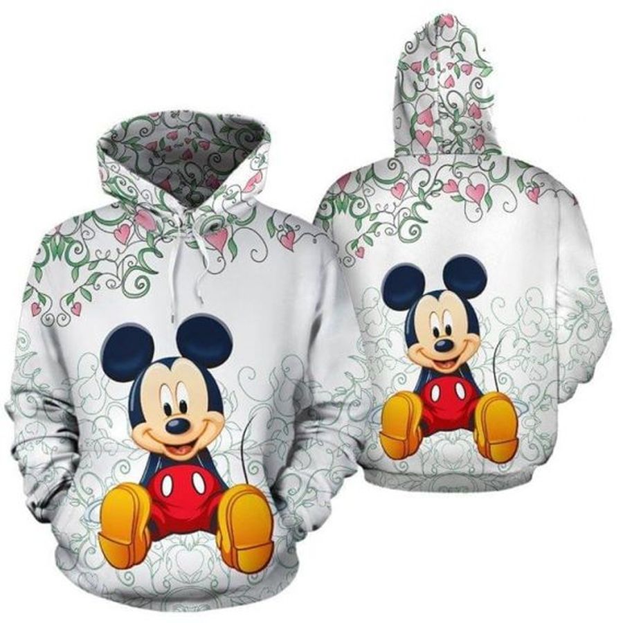 Micky Mouse Gifts For Micky Mouse Lovers White Unisex Hoodie