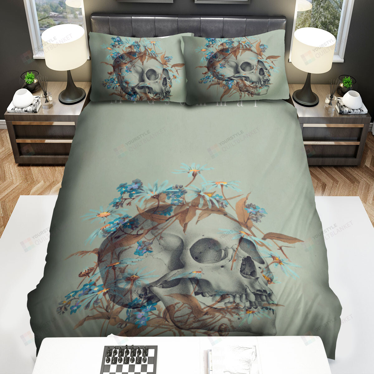 Midsommar Movie Skullcap Photo Bed Sheets Spread Comforter Duvet Cover Bedding Sets