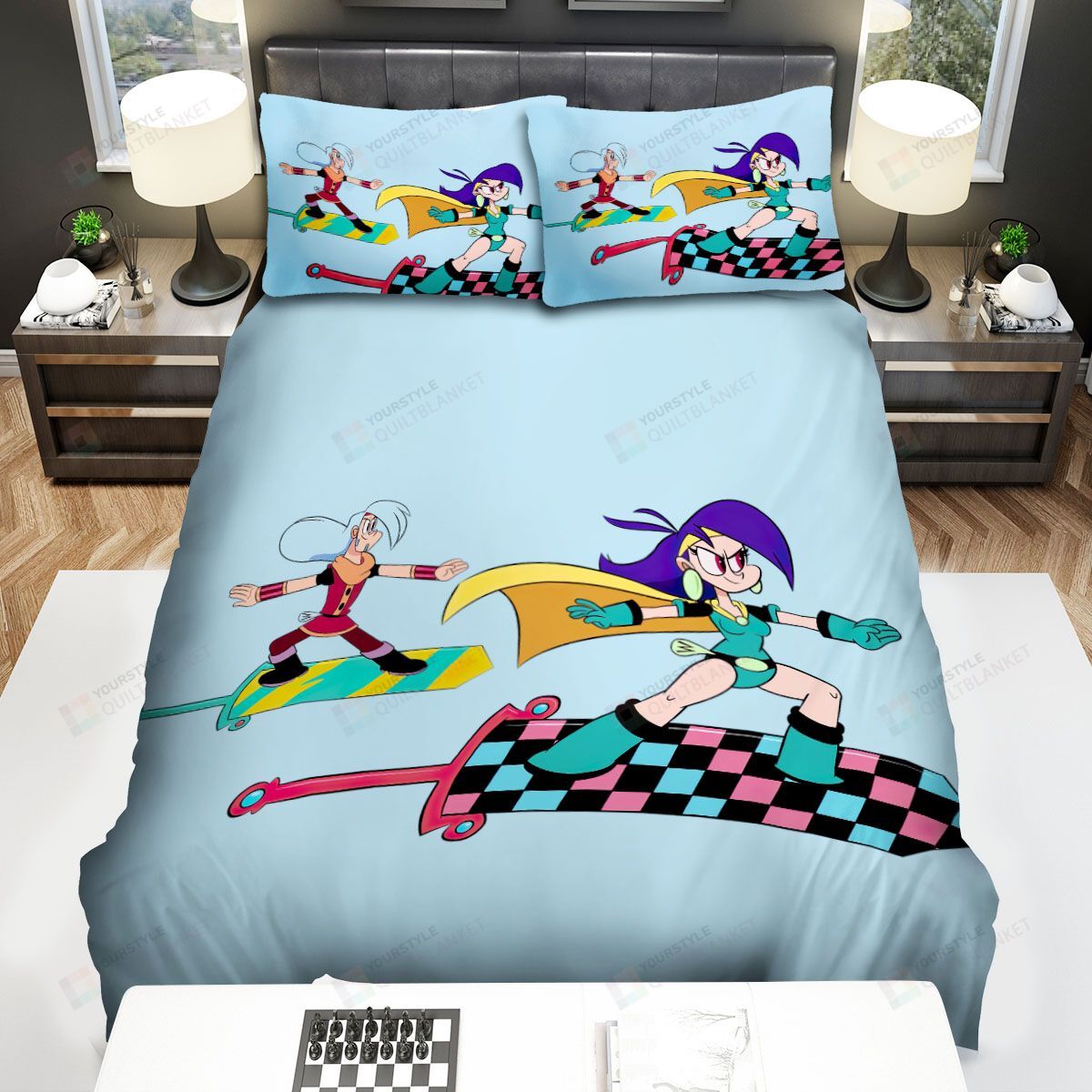 Mighty Magiswords Flying On Swords Bed Sheets Spread Duvet Cover Bedding Sets