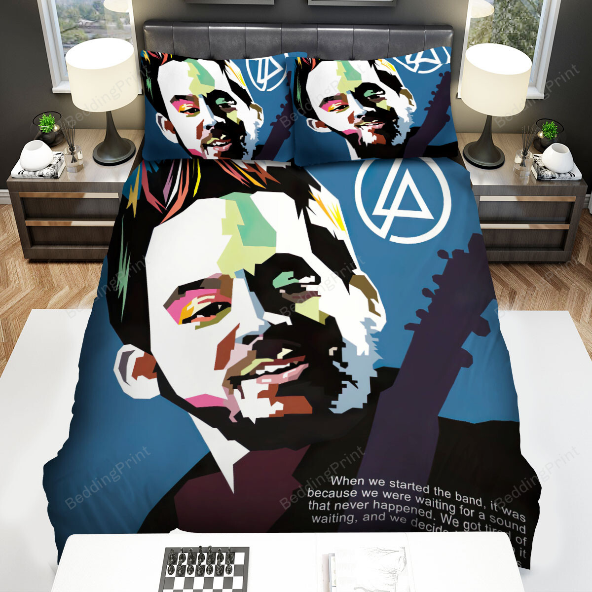 Mike Shinoda See Pretty Bed Sheets Spread Comforter Duvet Cover Bedding Sets