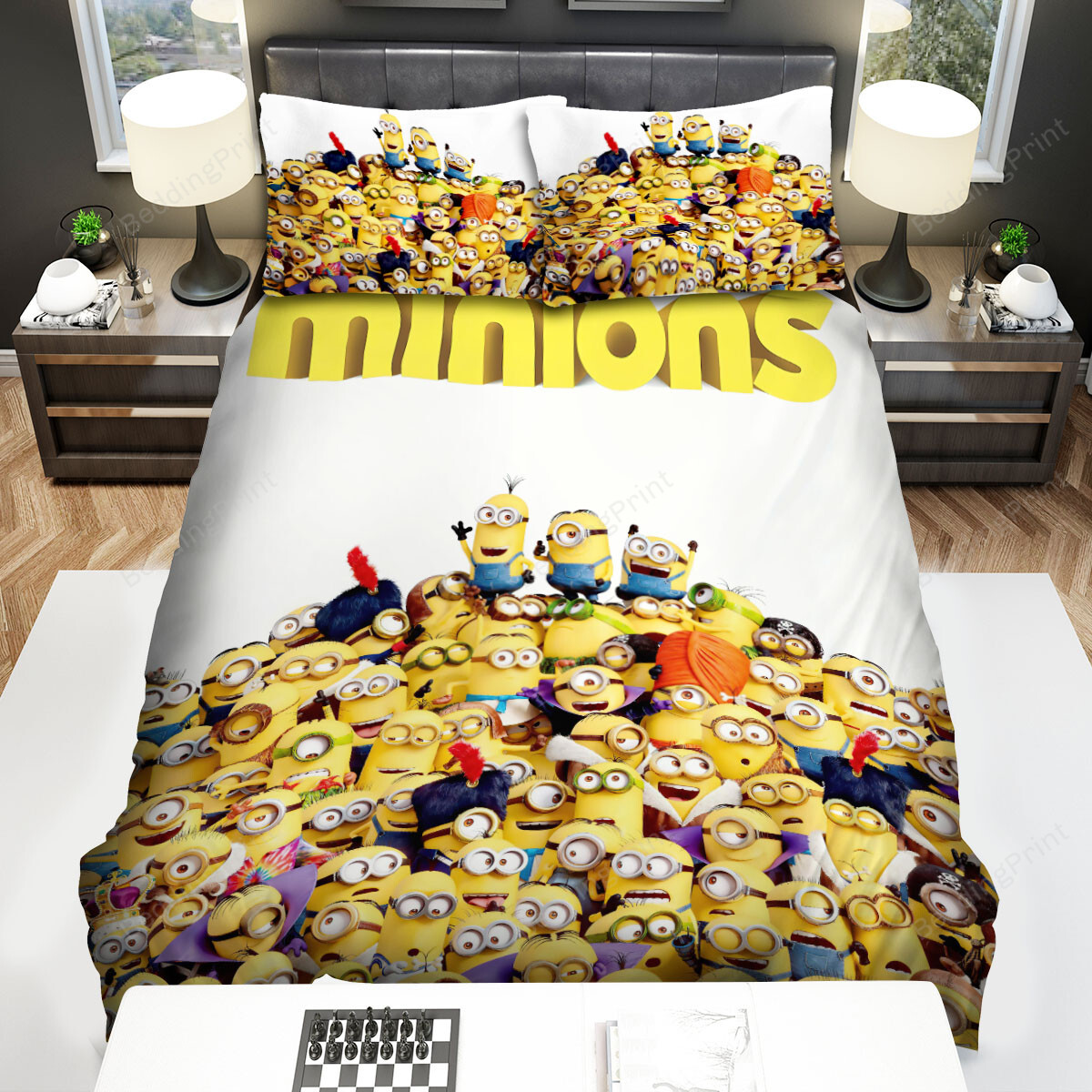 Minions Movie Poster 3 Bed Sheets Spread Comforter Duvet Cover Bedding Sets