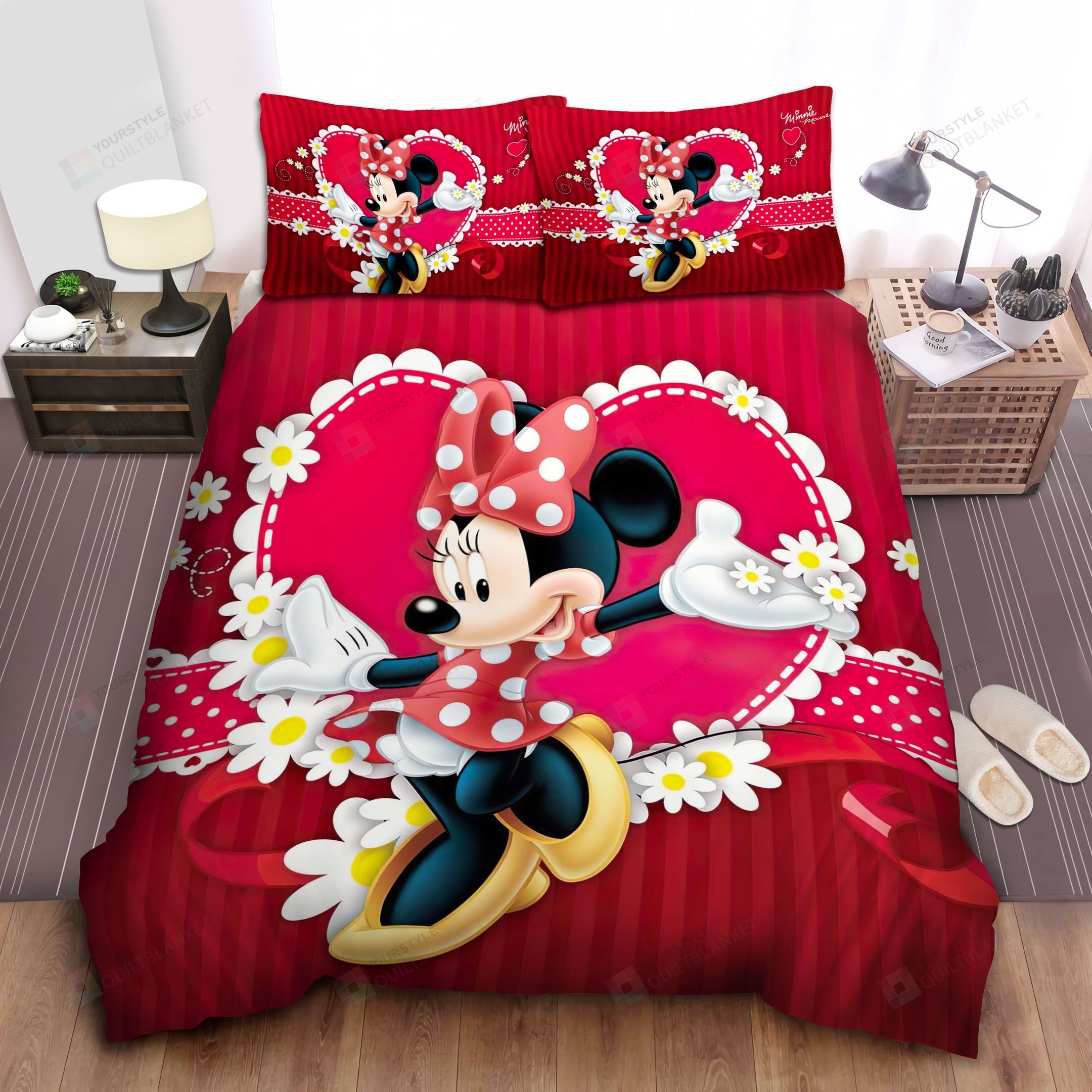 Minnie Mouse And Daisy Bed Sheets Spread Comforter Duvet Cover Bedding Sets