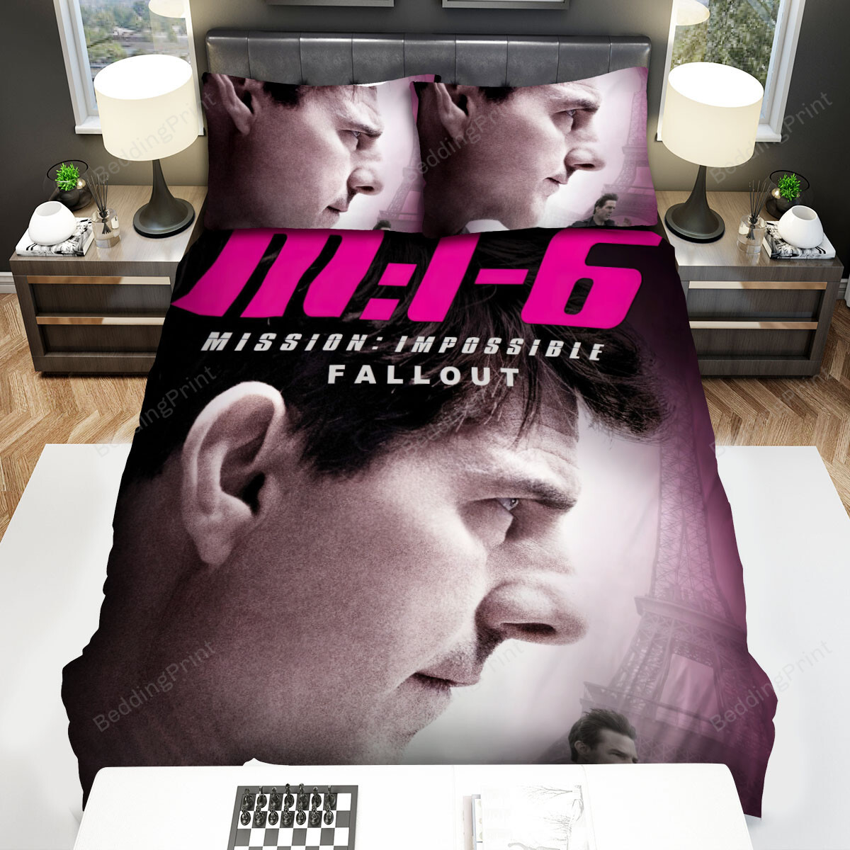 Mission Impossible - Fallout (2018) MI-6 Movie Poster Bed Sheets Spread Comforter Duvet Cover Bedding Sets