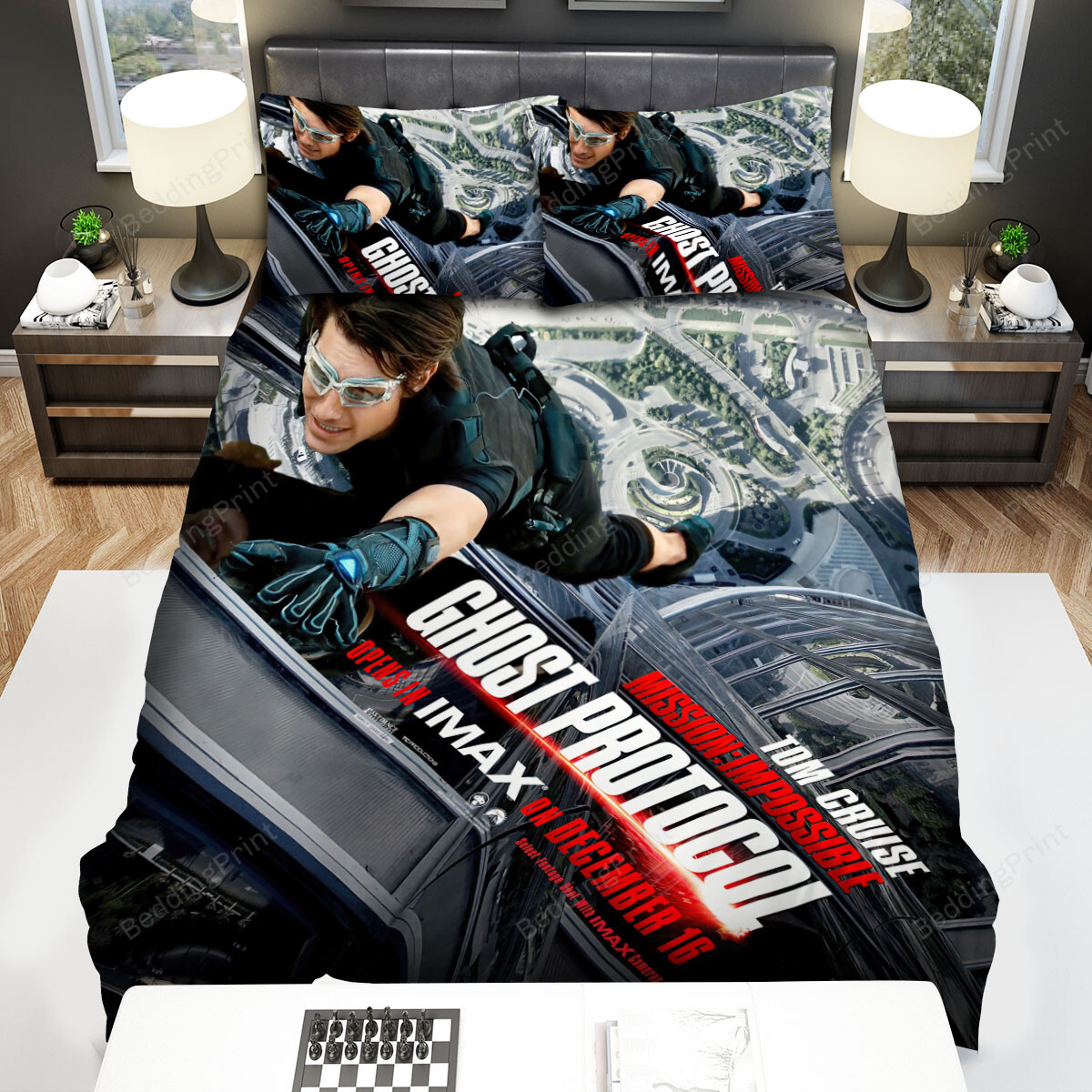 Mission Impossible - Ghost Protocol (2011) Climbing Movie Poster Bed Sheets Spread Comforter Duvet Cover Bedding Sets
