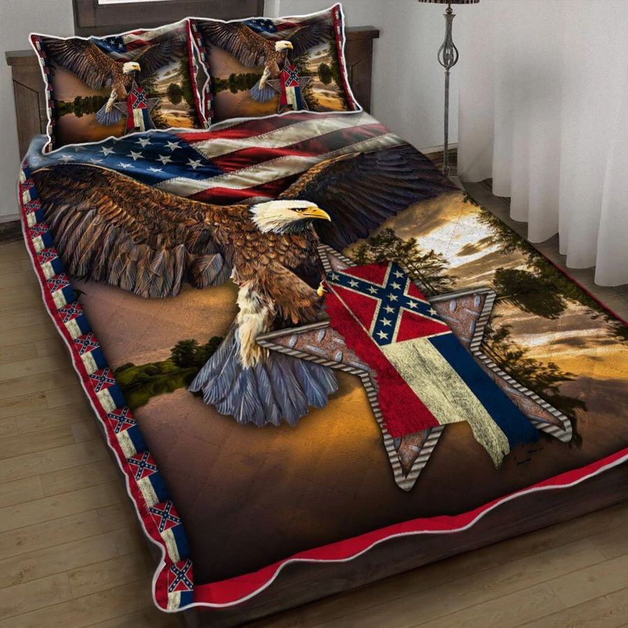 Mississippi Eagle Quilt Bedding Set