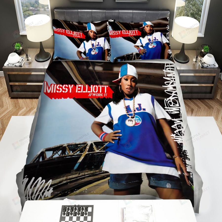 Missy Elliott Work It Remix Art Cover Bed Sheets Spread Duvet Cover Bedding Sets