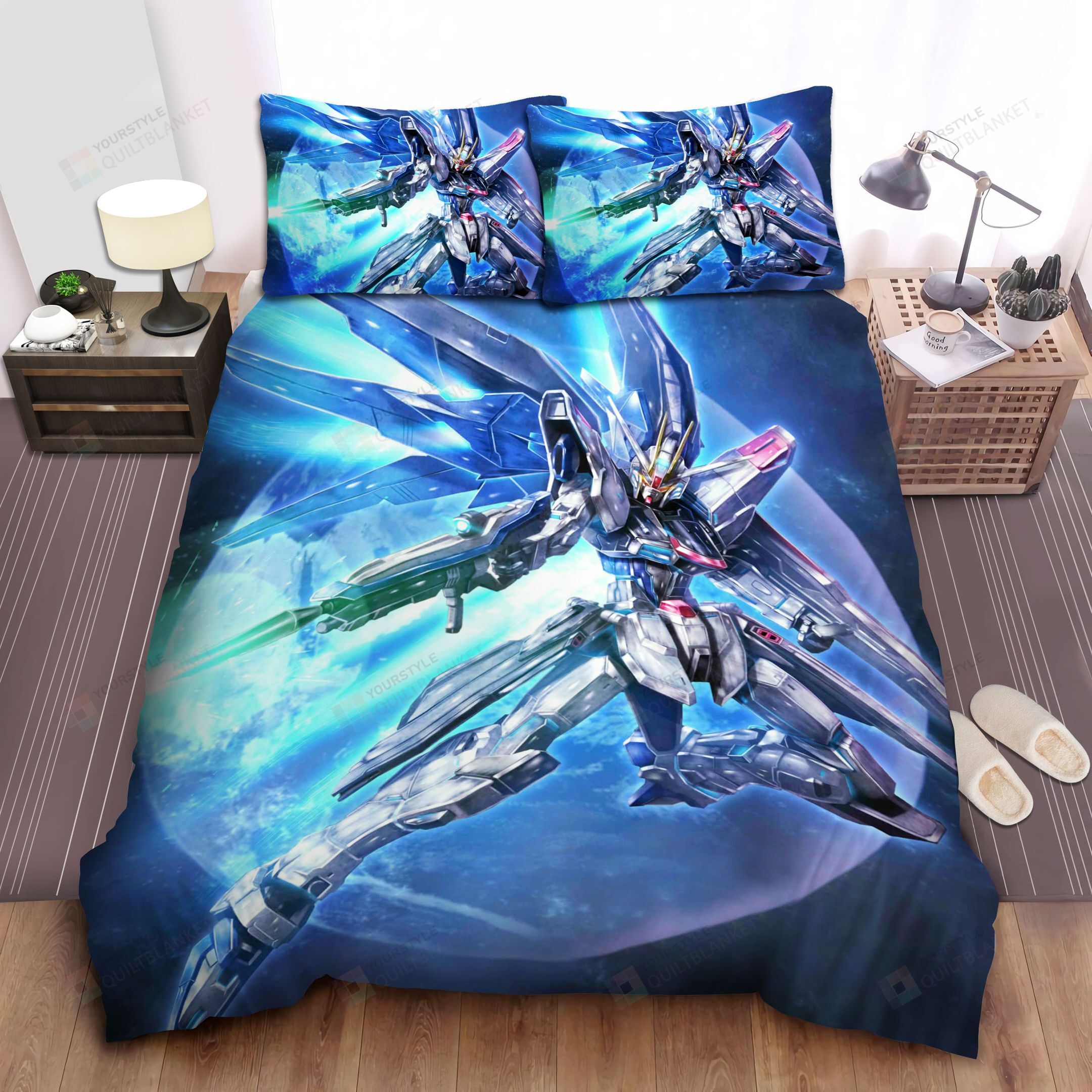 Mobile Suit Freedom Gundam Bed Sheets Spread Comforter Duvet Cover Bedding Sets