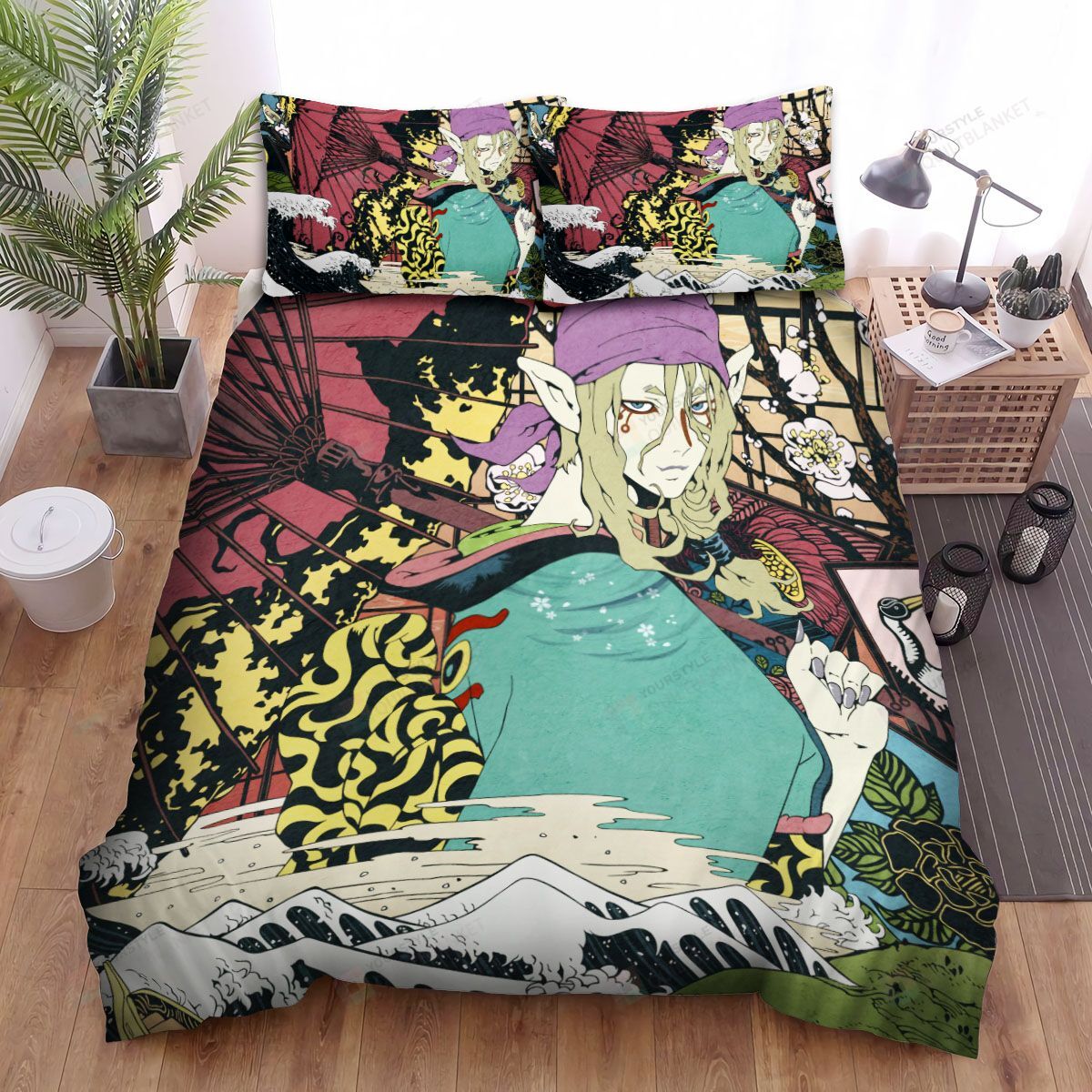 Mononoke Medicine Seller Anime Japan Art Bed Sheets Spread Comforter Duvet Cover Bedding Sets