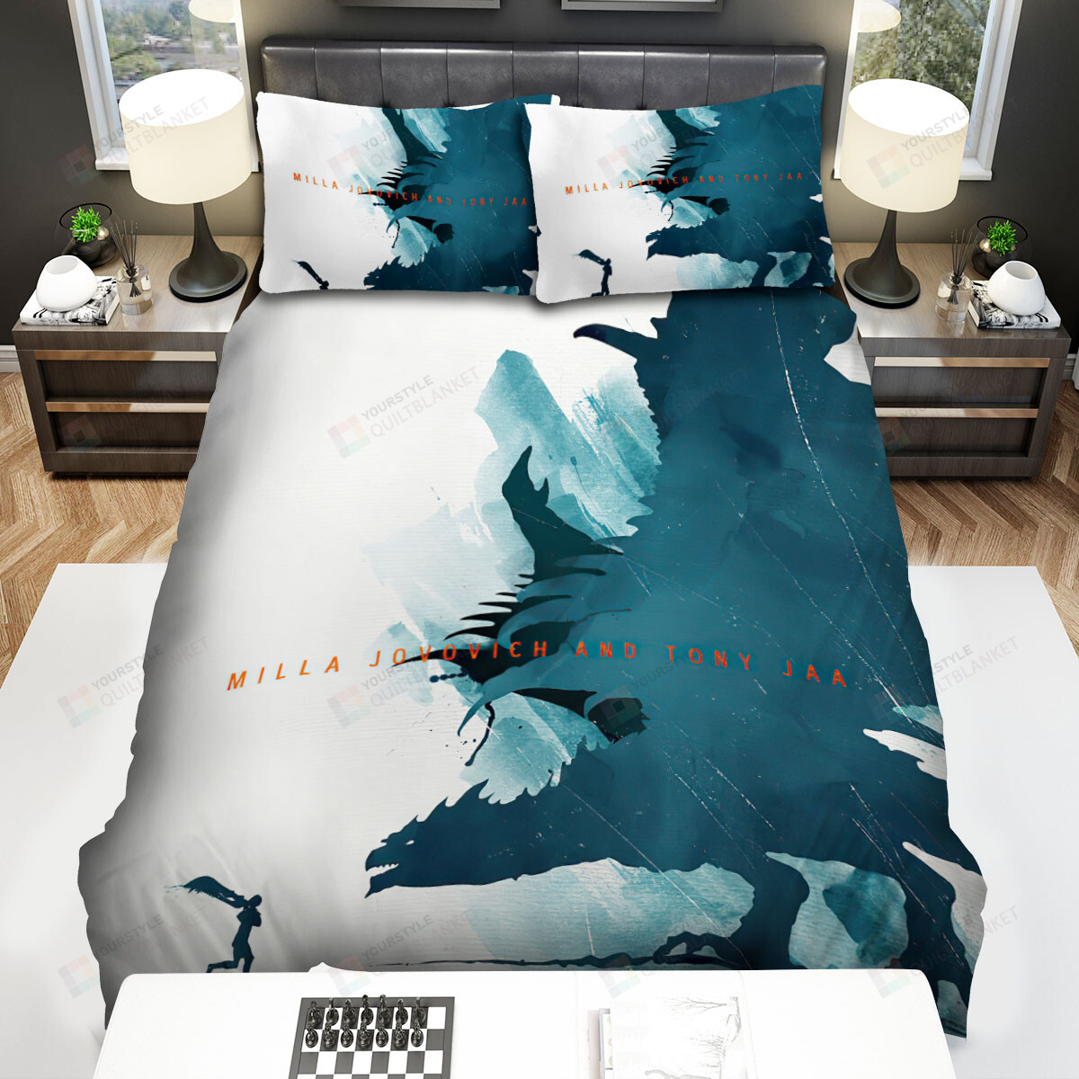 Monster Hunter (I) Milla Jovovich And Tony Jaa Movie Poster Bed Sheets Spread Comforter Duvet Cover Bedding Sets