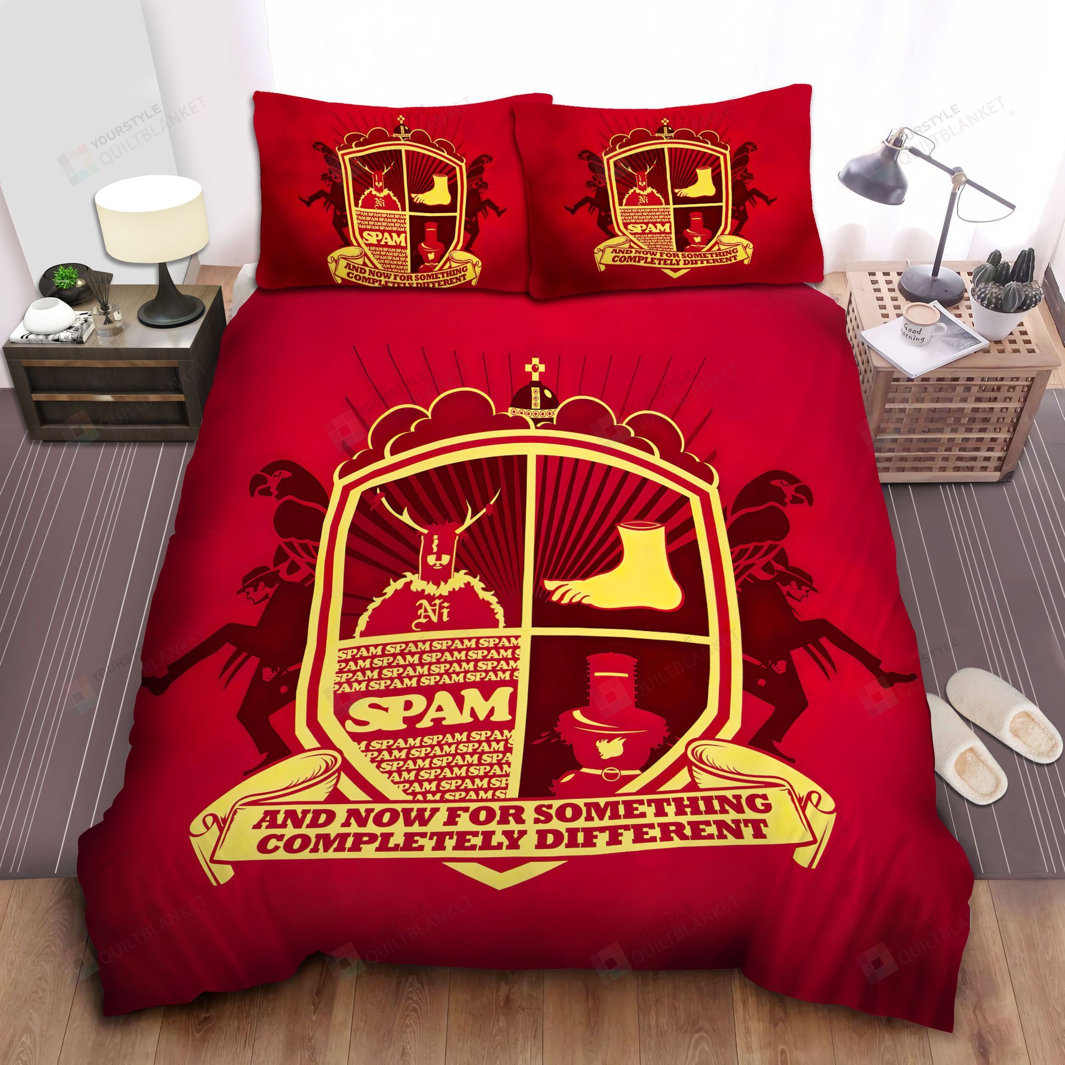Monty Python Symbols Bed Sheets Spread Comforter Duvet Cover Bedding Sets