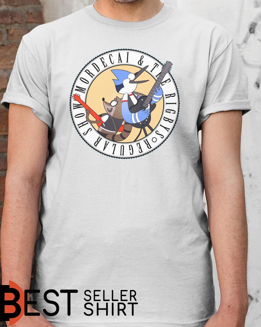 Mordecai And The Rigbys Regular Show Band Logos Shirt
