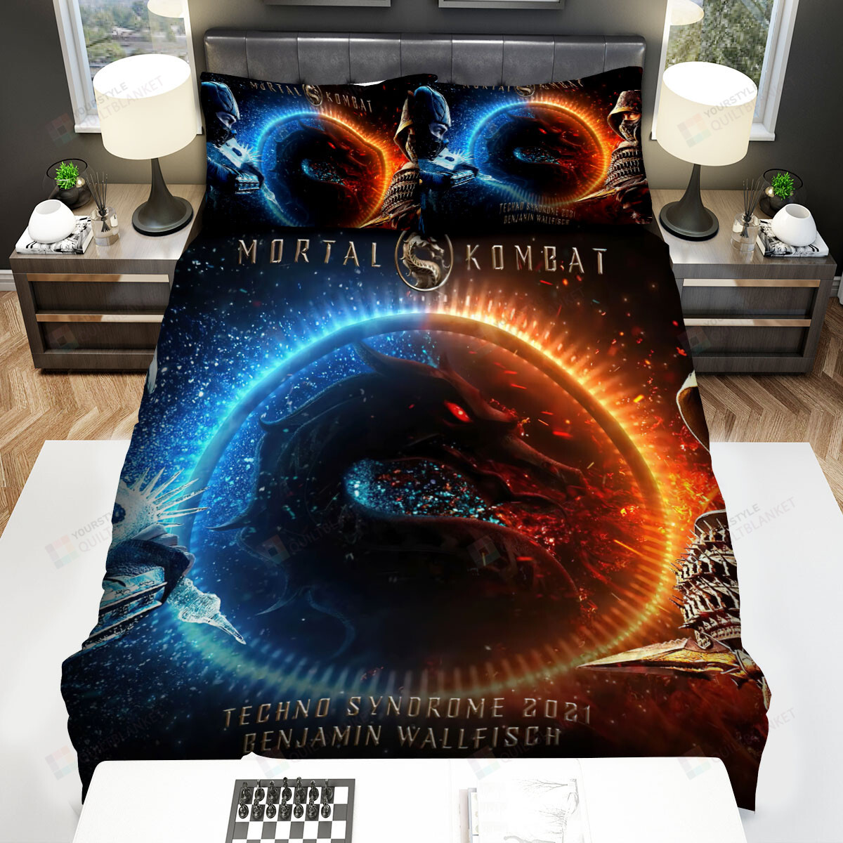 Mortal Kombat (2021) Movie Bed Sheets Spread Comforter Duvet Cover Bedding Sets