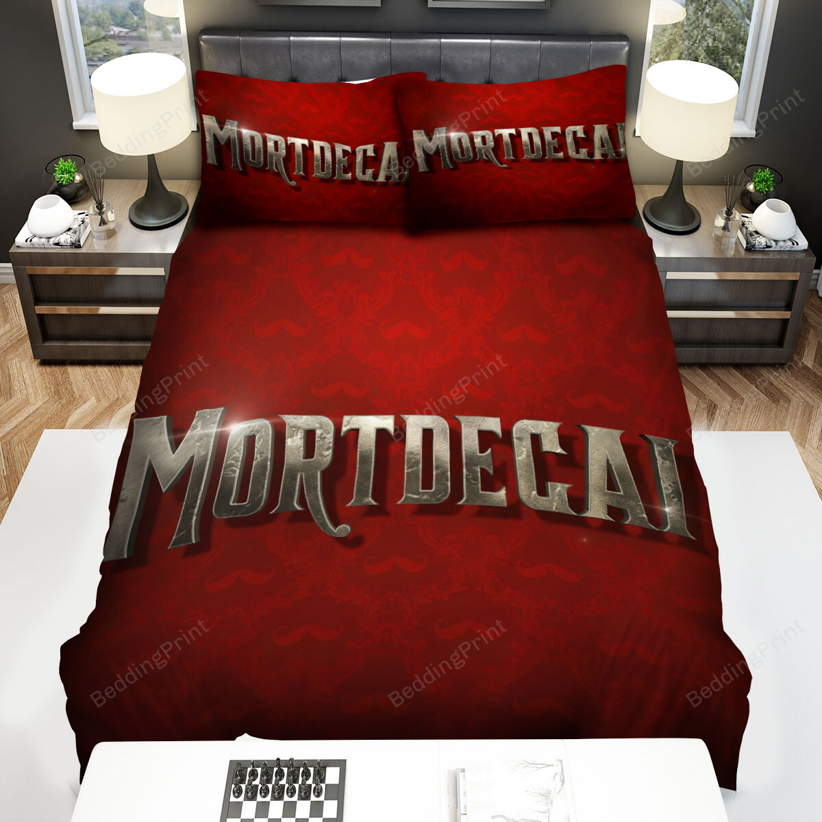 Mortdecai Movie Logo Bed Sheets Spread Comforter Duvet Cover Bedding Sets