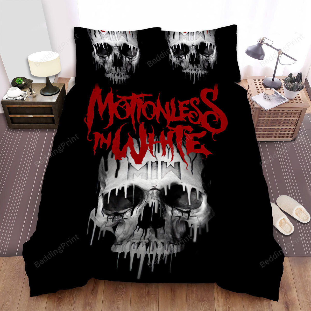 Motionless In White Music Band Miw Logo Bed Sheets Duvet Cover Bedding Sets