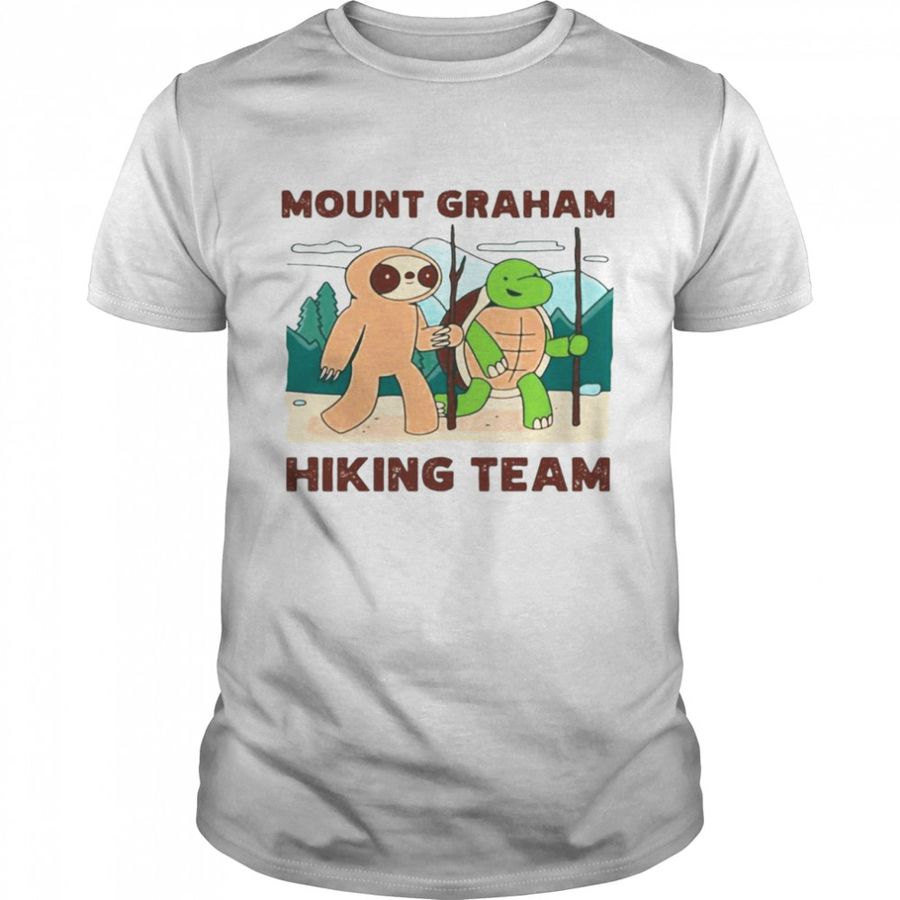 Mount Graham Hiking Team Climbing Expedition Camping Sloth T Shirt