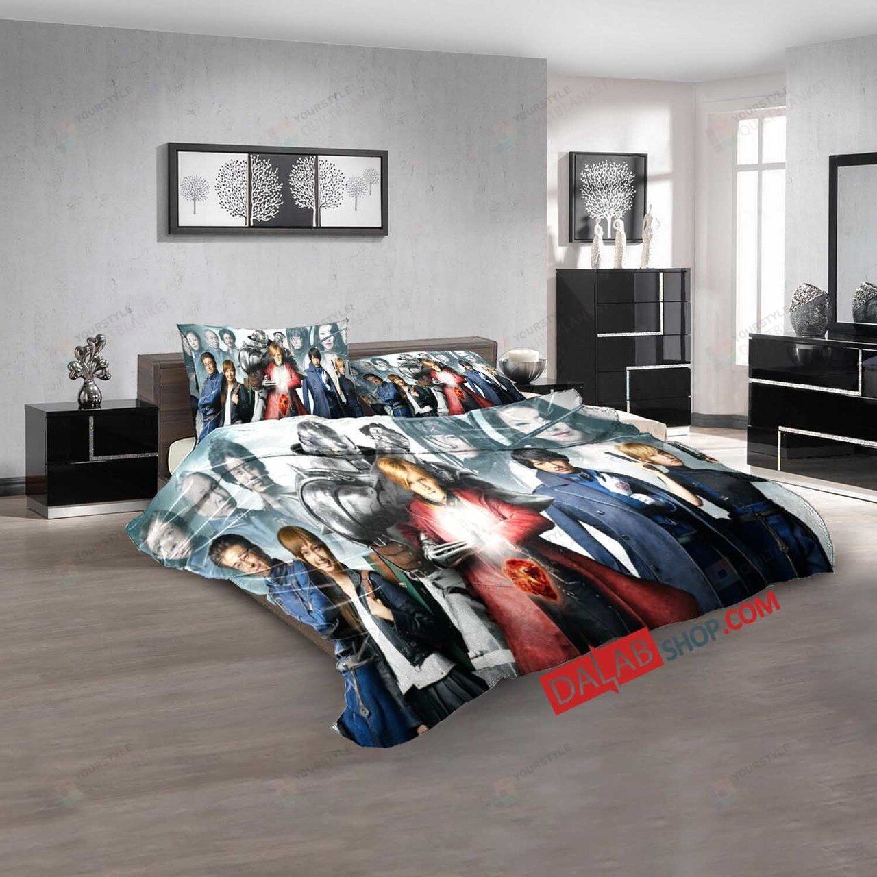 Movie Fullmetal Alchemist N 3d Customized Duvet Cover Bedroom Sets Bedding Sets
