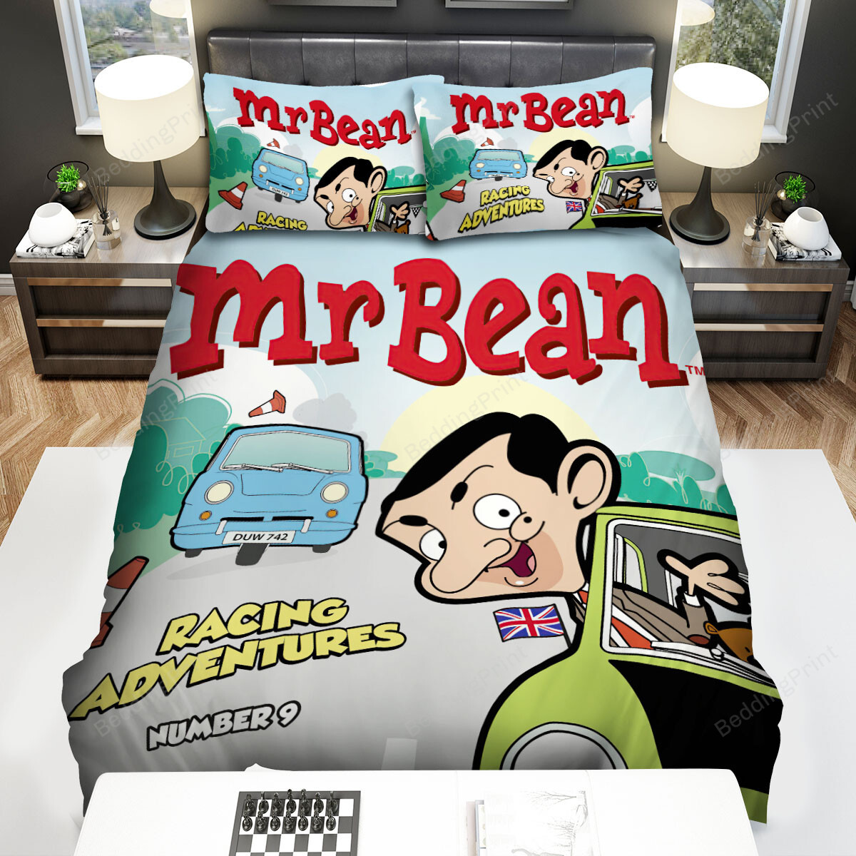 Mr. Bean Racing Adventure Bed Sheets Spread Duvet Cover Bedding Sets