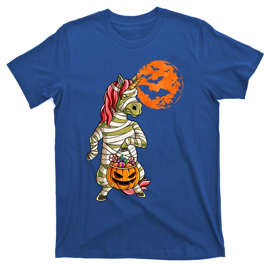 Mummy Pumpkin Halloween Unicorn Gift T-Shirts