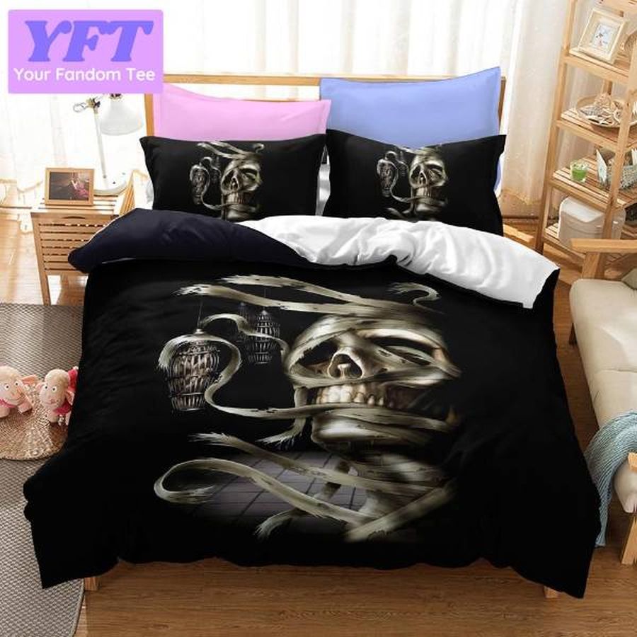Mummy Skull 3D Bedding Set