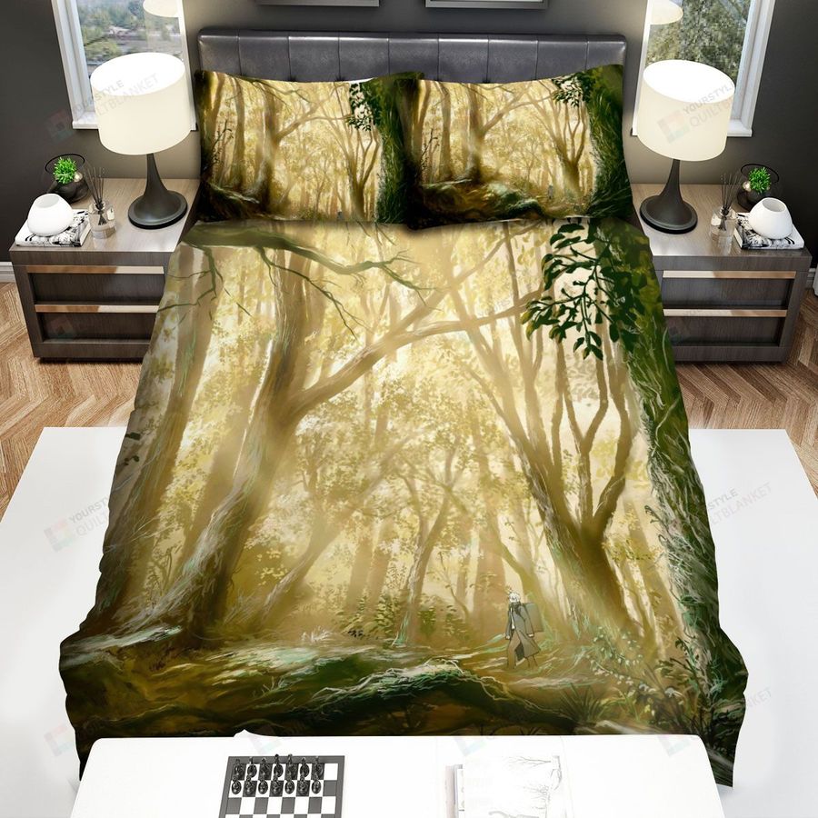 Mushishi Anime Art Jungle Sunshine Bed Sheets Spread Comforter Duvet Cover Bedding Sets