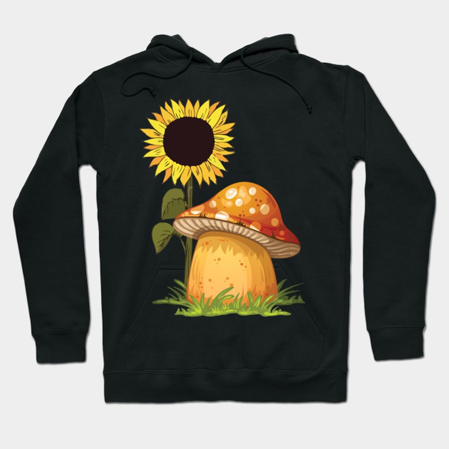 Mushroom and Sunflower T-shirt, Hoodie, SweatShirt, Long Sleeve