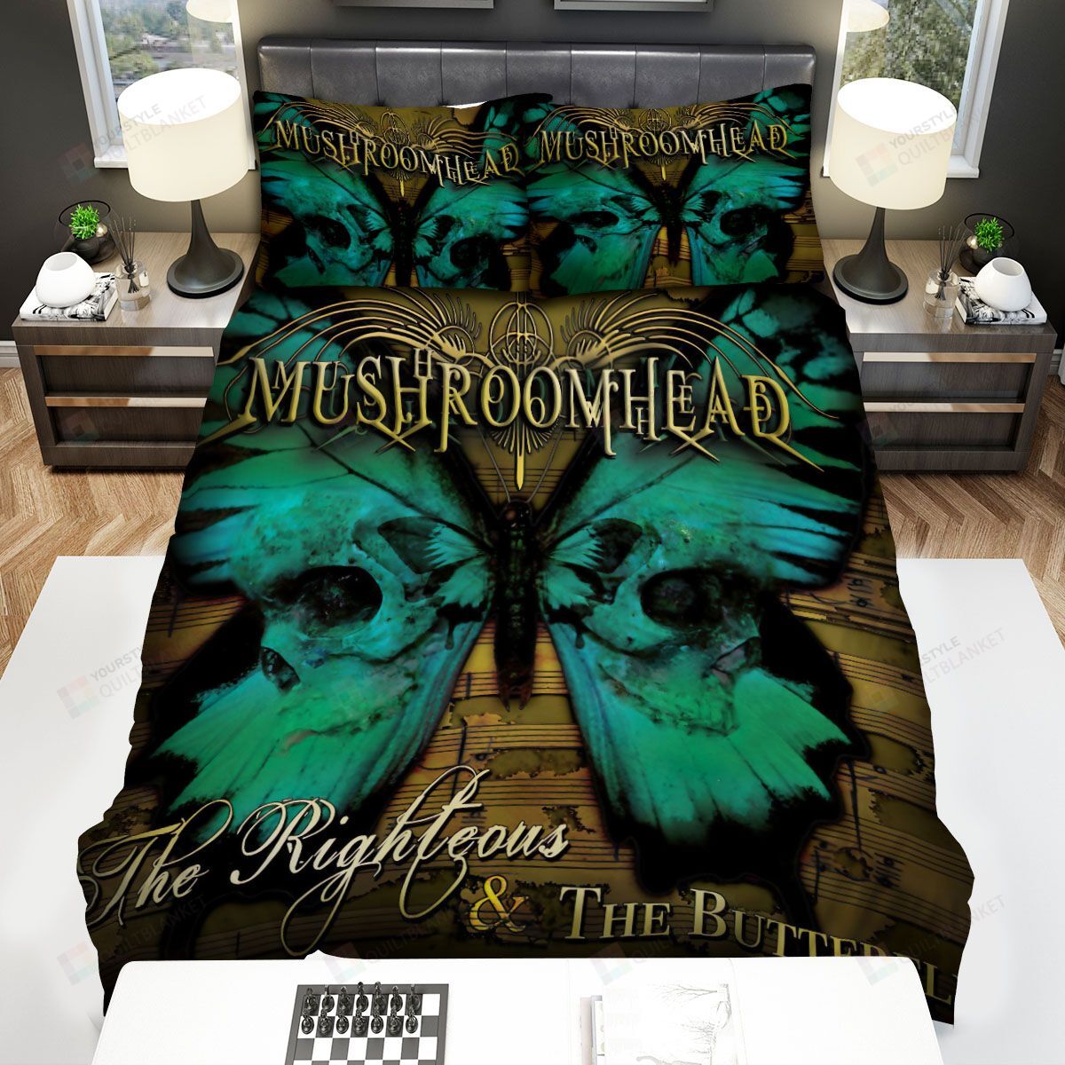 Mushroomhead Band The Righteous & The Butterfly Album Cover Bed Sheets Spread Comforter Duvet Cover Bedding Sets