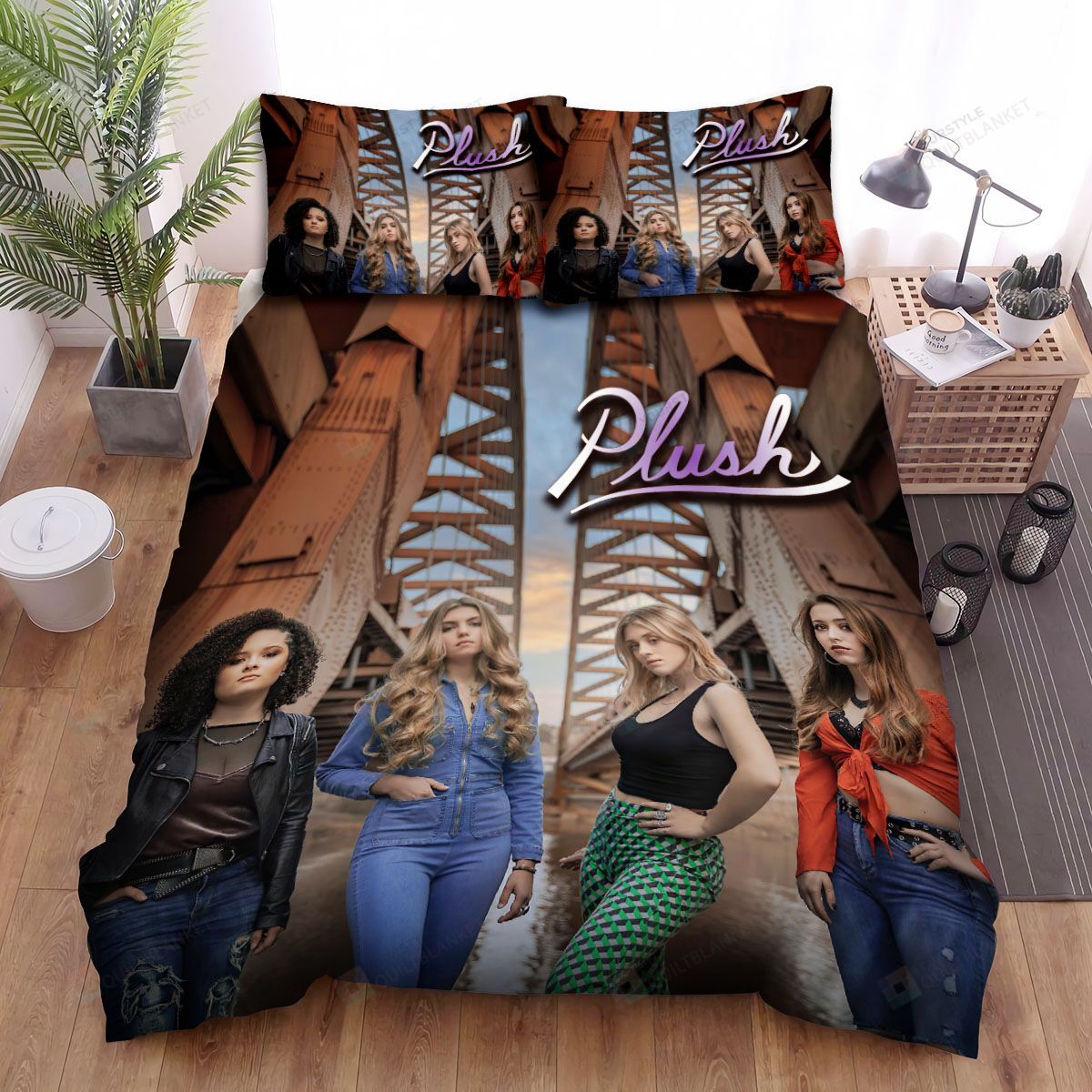 Music Bands Plush Band Photoshoot Bed Sheets Spread Comforter Duvet Cover Bedding Sets