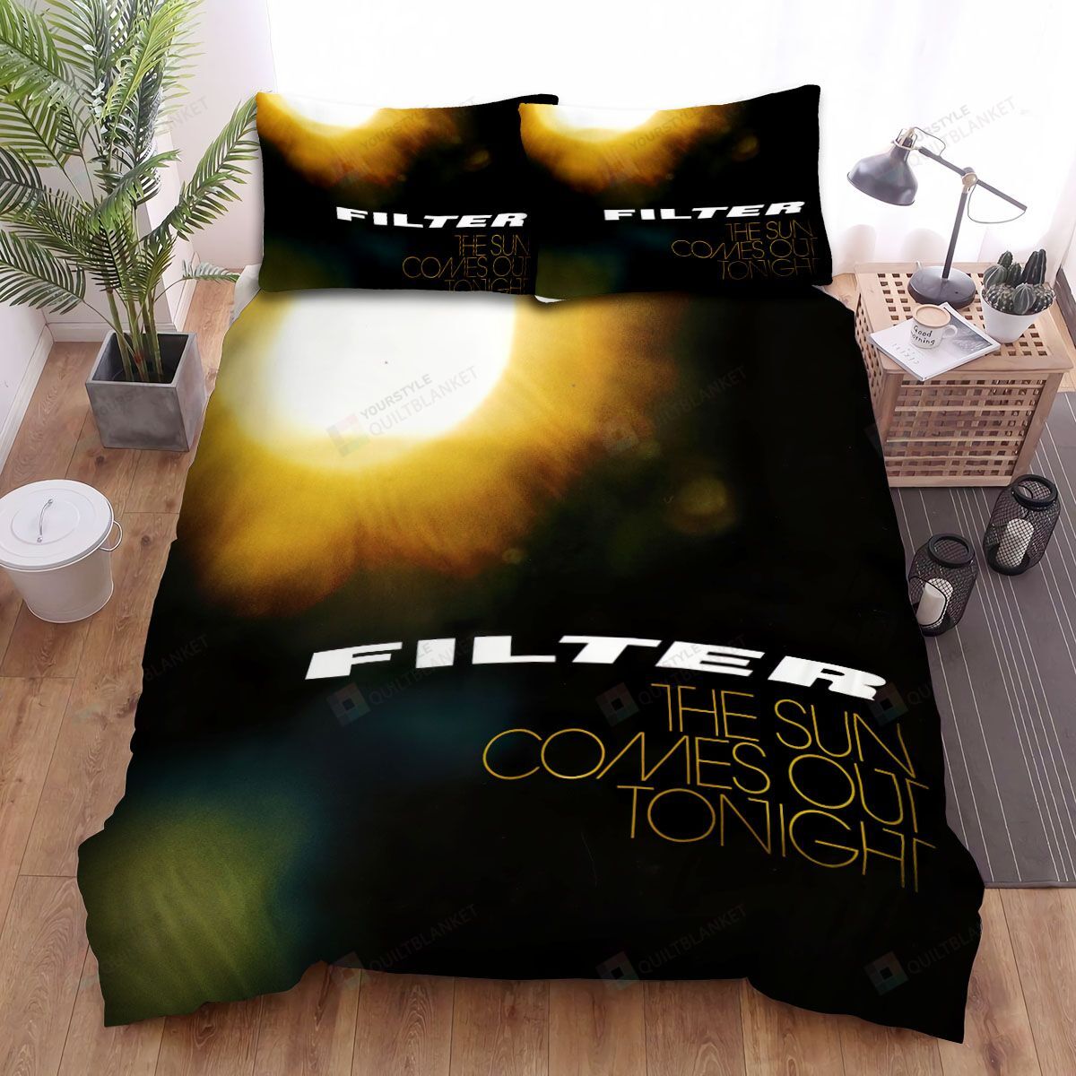 Music, Filter Band, The Sun Come Out To Night Bed Sheets Spread Duvet Cover Bedding Sets