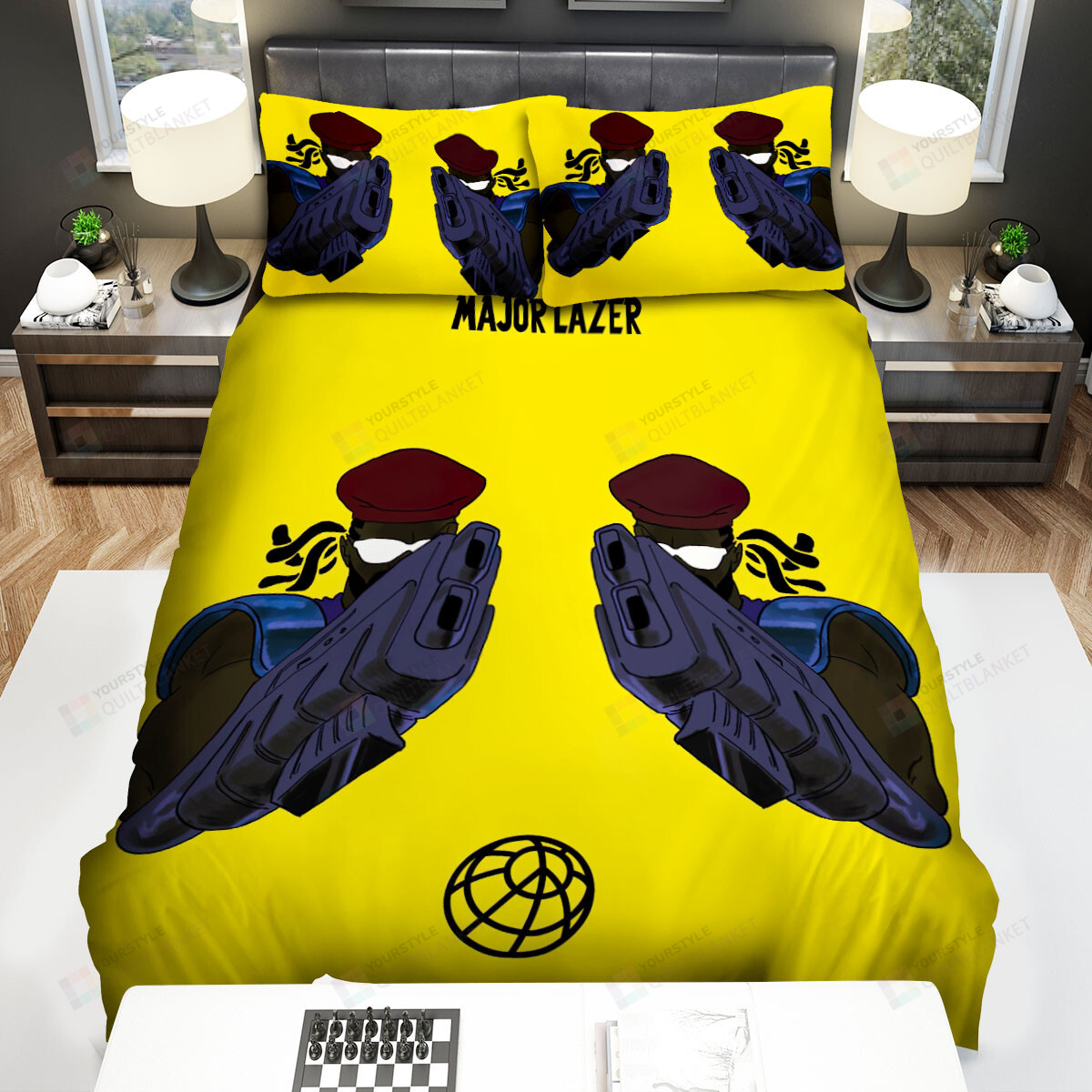 Music Is The Weapon Major Lazer Bed Sheets Spread Comforter Duvet Cover Bedding Sets