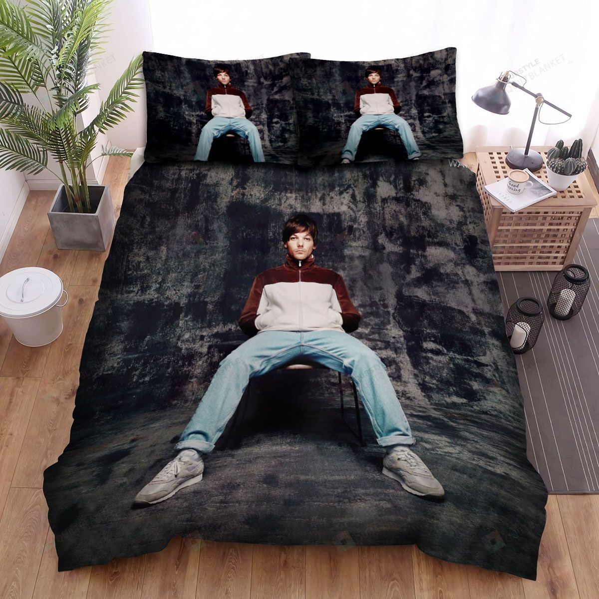 Music, Louis Tomlinson, Wall Album Bed Sheets Spread Duvet Cover Bedding Sets