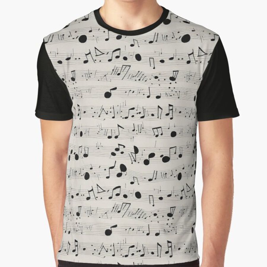 Musical Notes Pattern, perfect gift for all musicans and those who can't live without music #8 Graphic T-Shirt