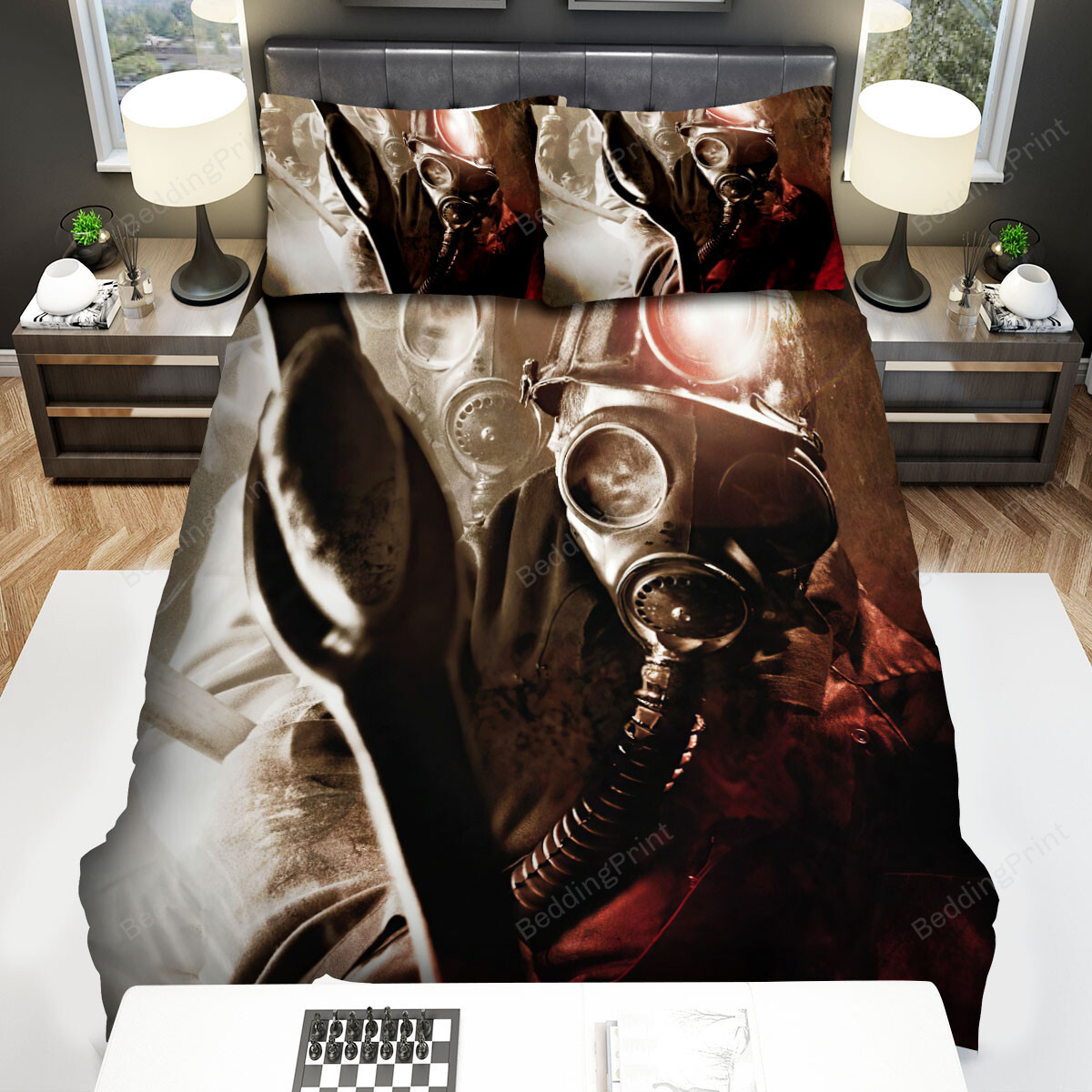 My Bloody Valentine Art Of The Man In The Basement Art Scene Movie Picture Bed Sheets Spread Comforter Duvet Cover Bedding Sets