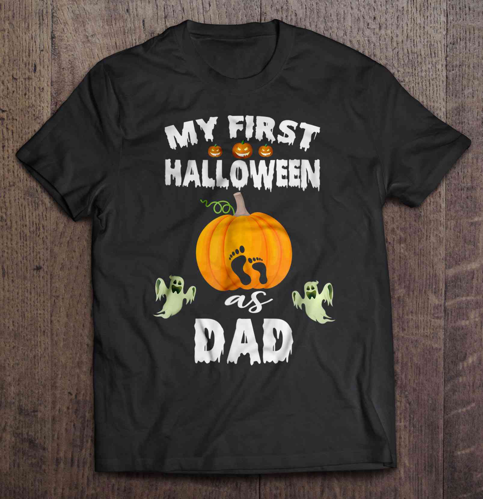 My First Halloween As Dad Tee Shirt
