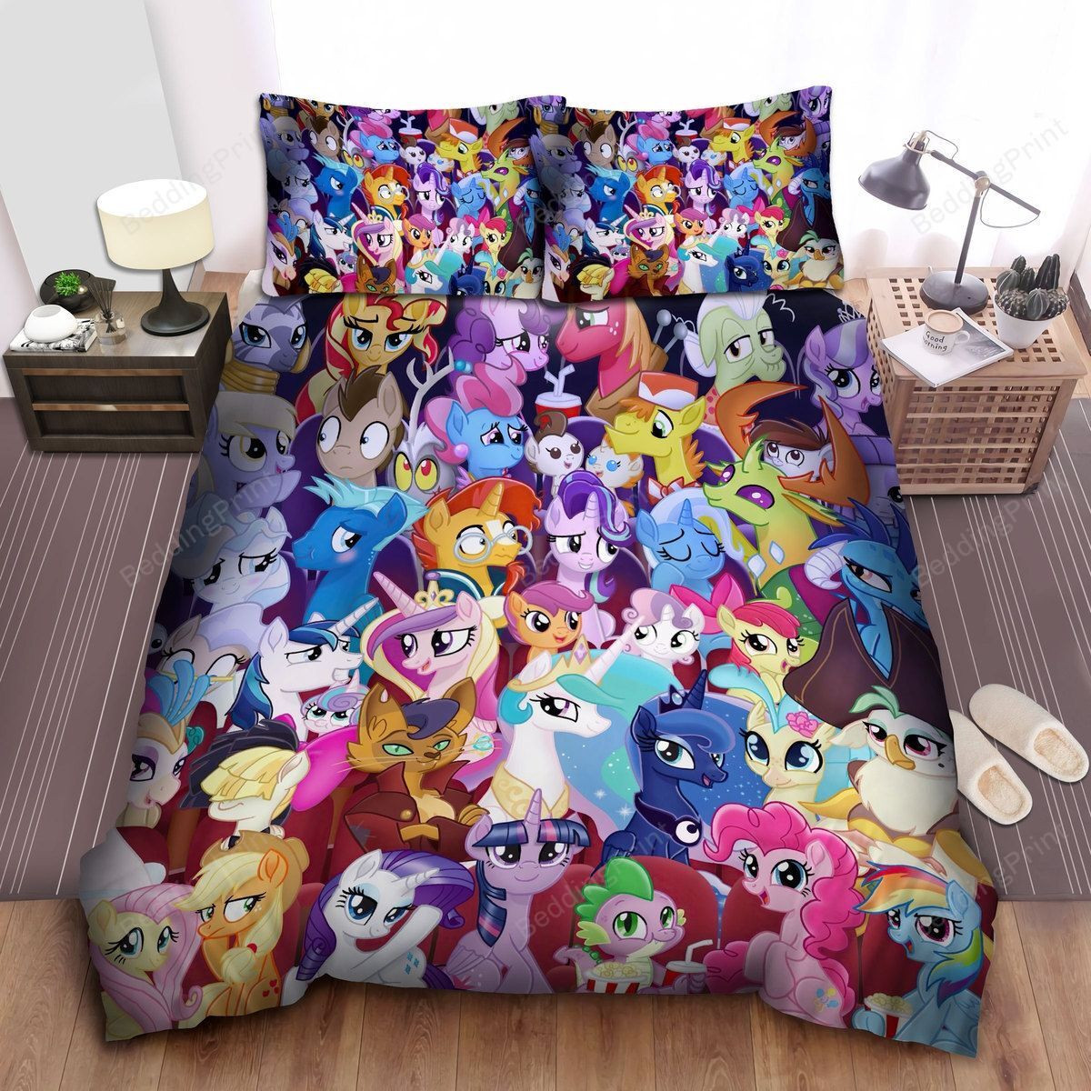 My Little Pony Characters In A Movie Theater Bed Sheets Duvet Cover Bedding Sets