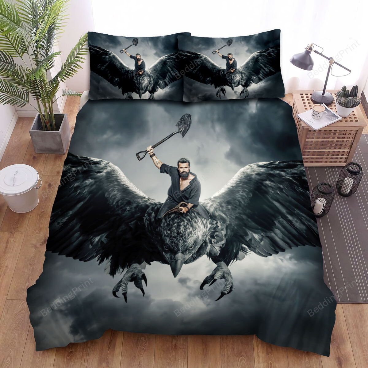 Mythic Quest Riding On The Back Of An Eagle Bed Sheets Spread Comforter Duvet Cover Bedding Sets