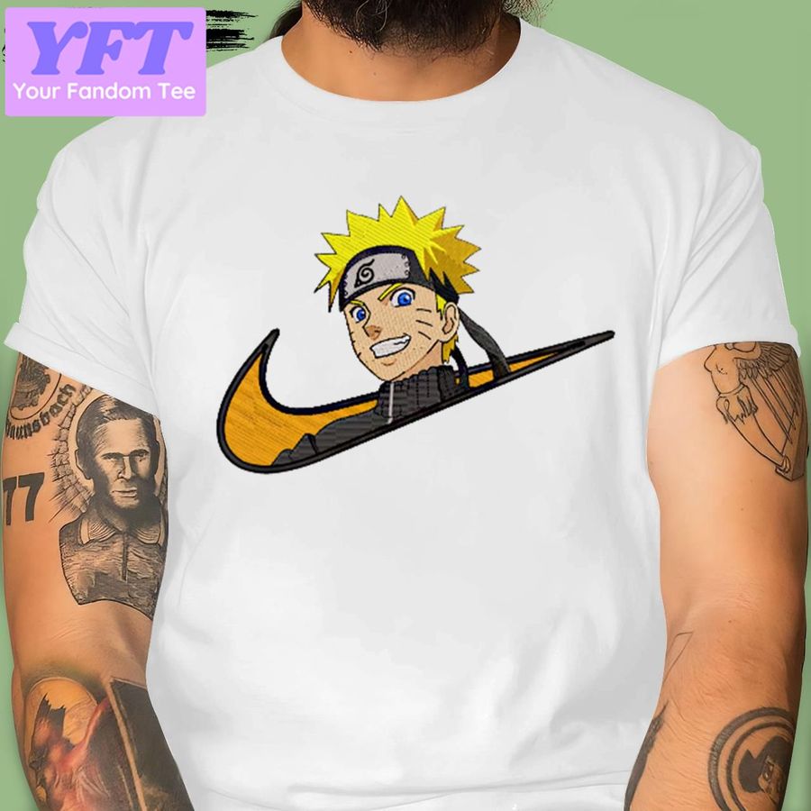 Naruto Uzumaki Logo Nike Naruto New Design T Shirt