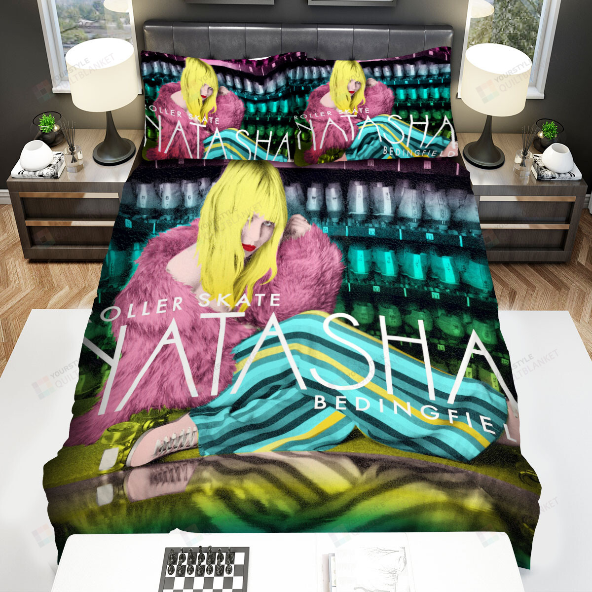 Natasha Bedingfield Roller Skate Cover Bed Sheets Spread Comforter Duvet Cover Bedding Sets
