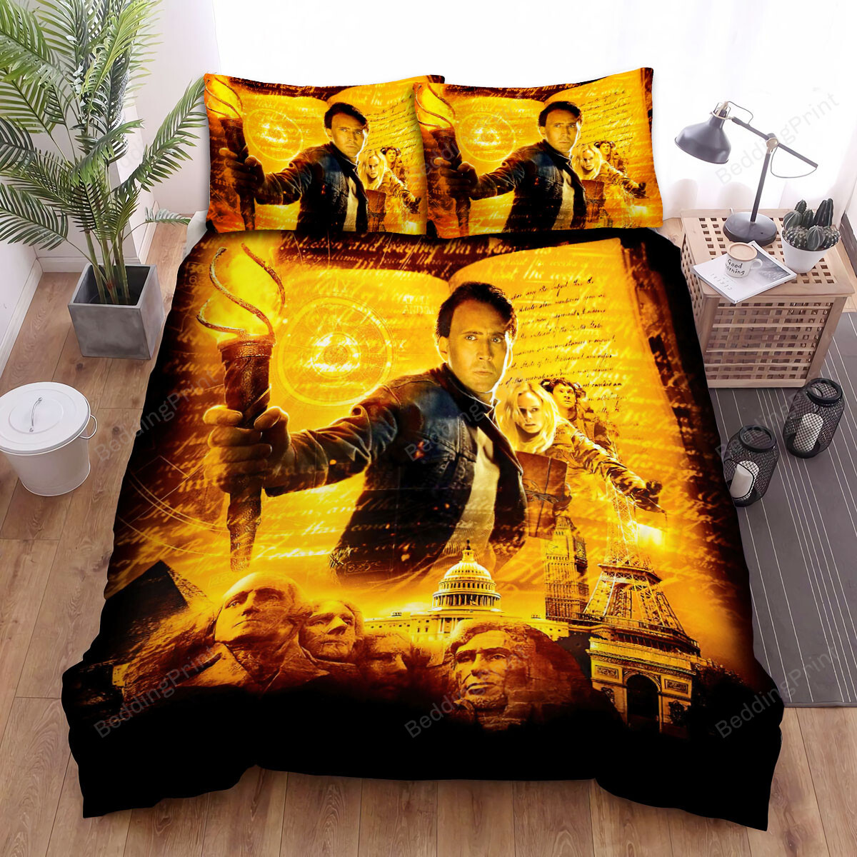 National Treasure Movie Poster 3  Bed Sheets Spread Comforter Duvet Cover Bedding Sets