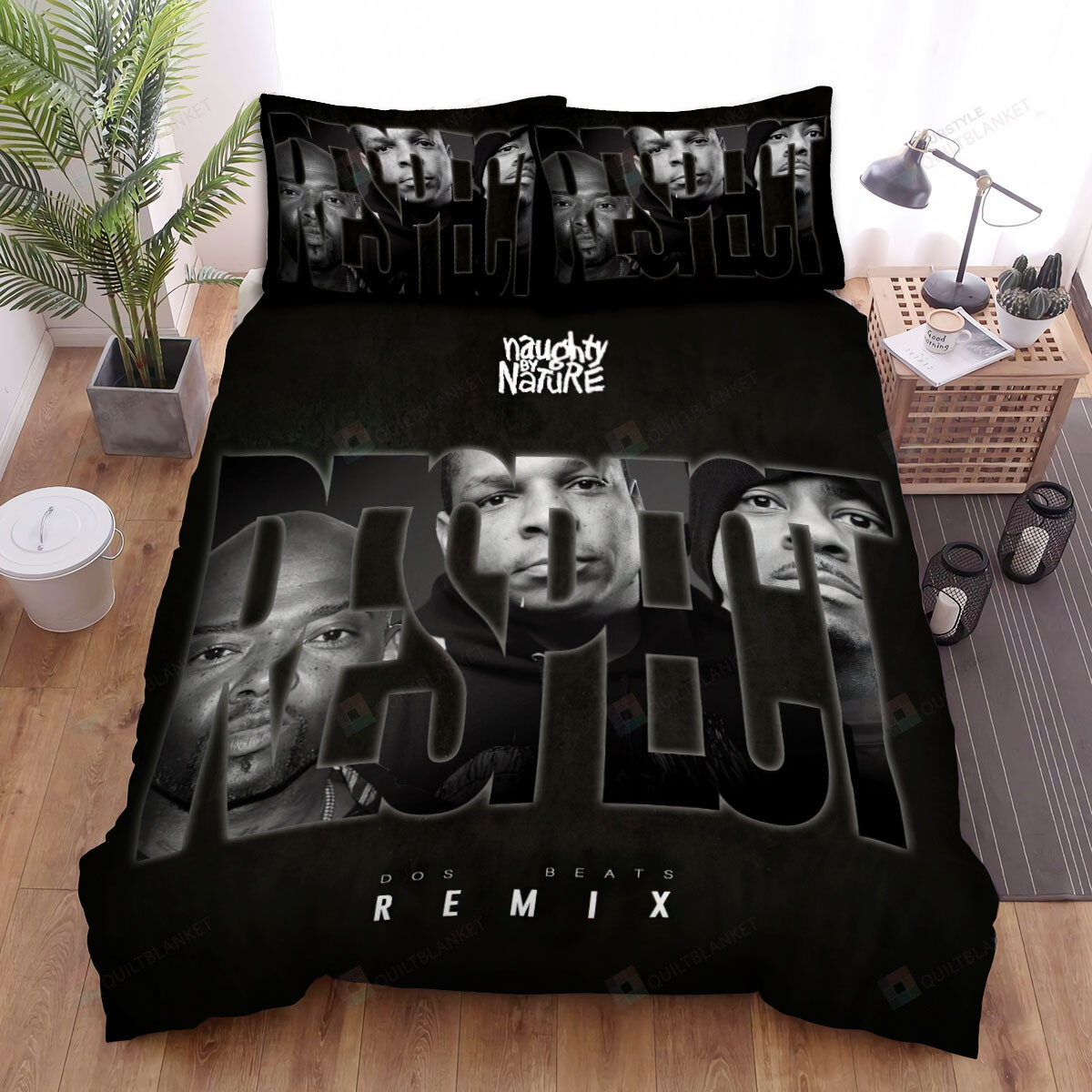 Naughty By Nature Respect Remix Bed Sheets Spread Comforter Duvet Cover Bedding Sets