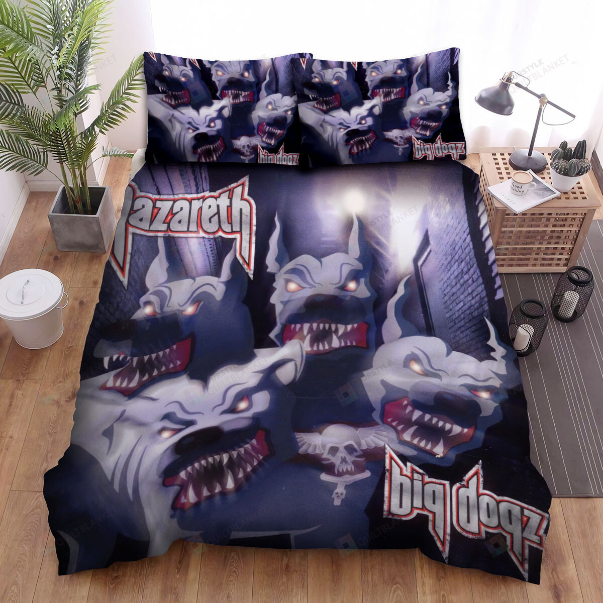 Nazareth Big Dogz Album Cover Bed Sheets Spread Comforter Duvet Cover Bedding Sets
