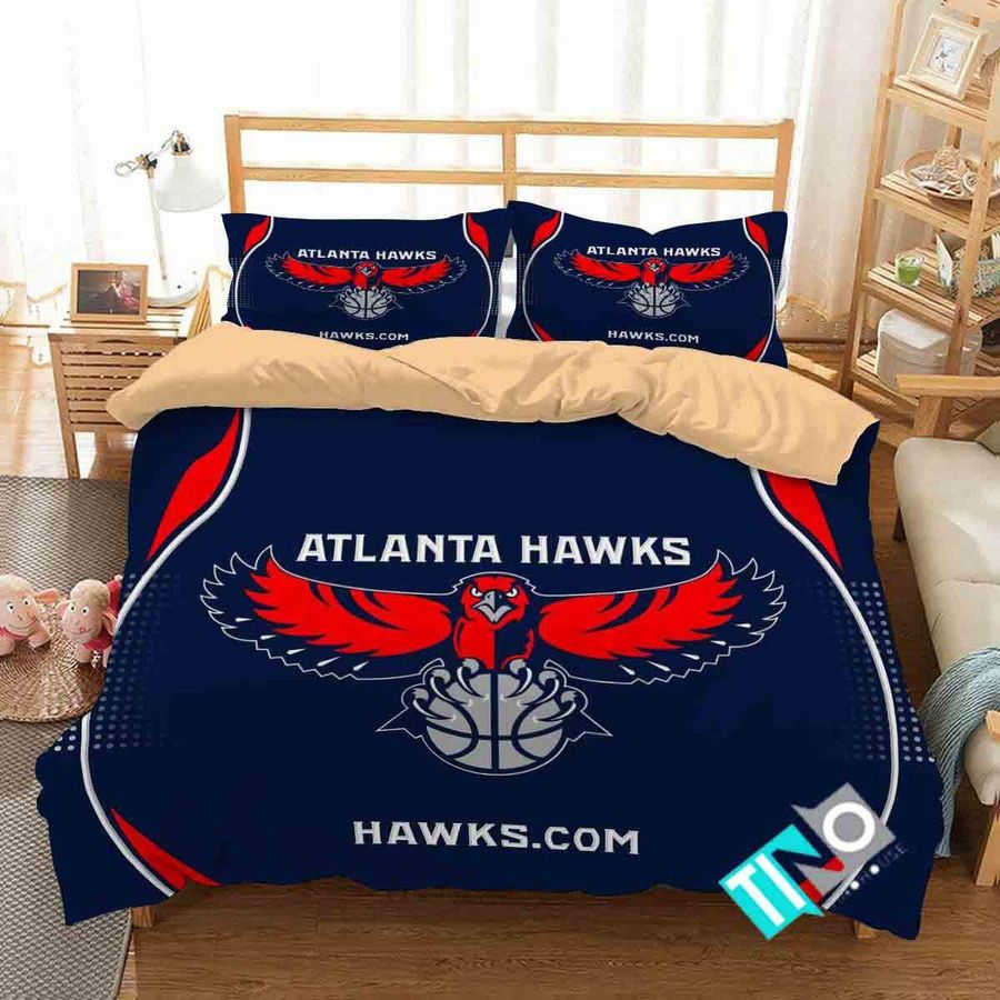 NBA Atlanta Hawks 3 Logo 3D Personalized Customized BeddingSets Duvet Cover Bedroom Set Bedset Bedlinen V