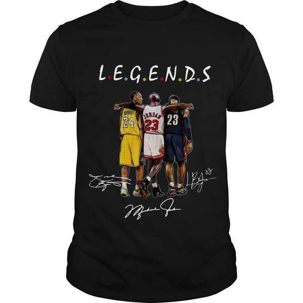 NBA Friends Legends Signature T Shirt Merch