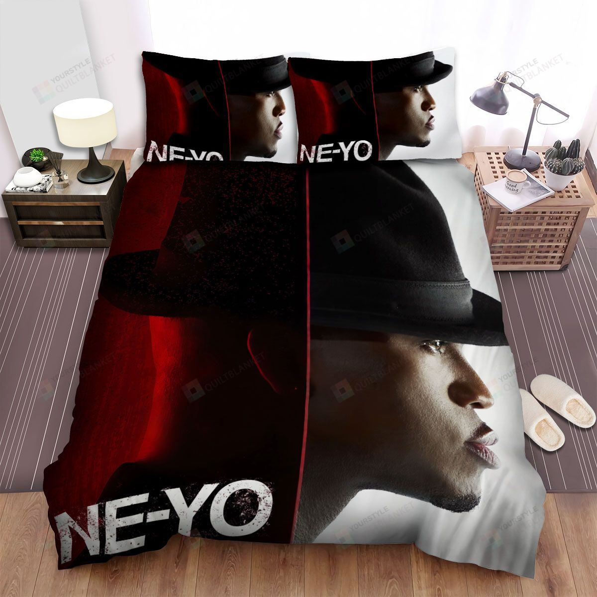 Ne-Yo R.E.D Bed Sheets Spread Comforter Duvet Cover Bedding Sets