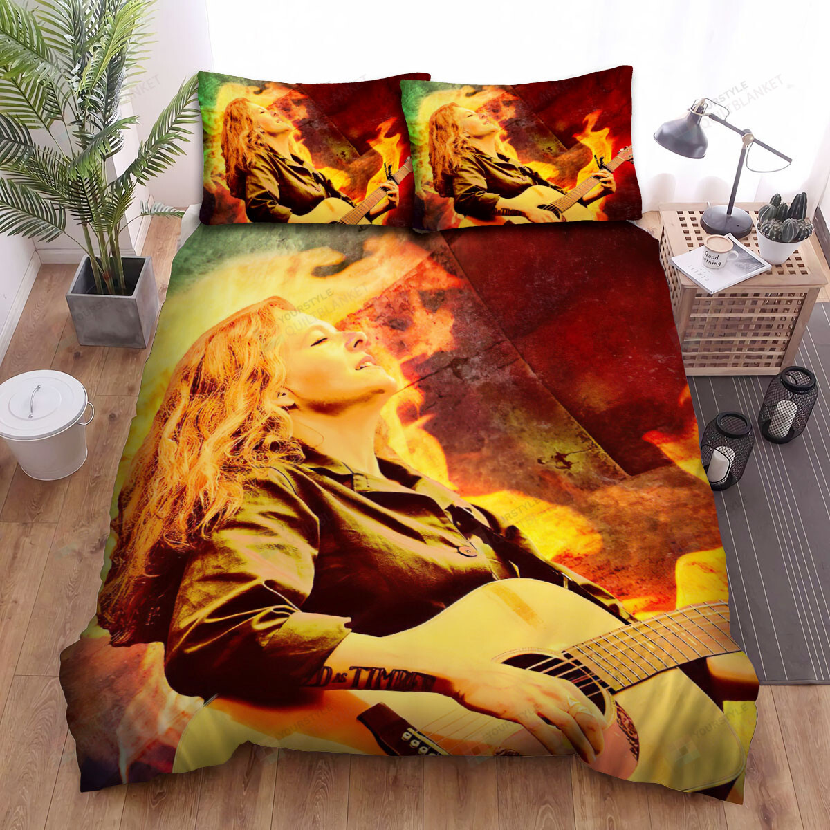 Neko Case With The Guitar Bed Sheets Spread Comforter Duvet Cover Bedding Sets