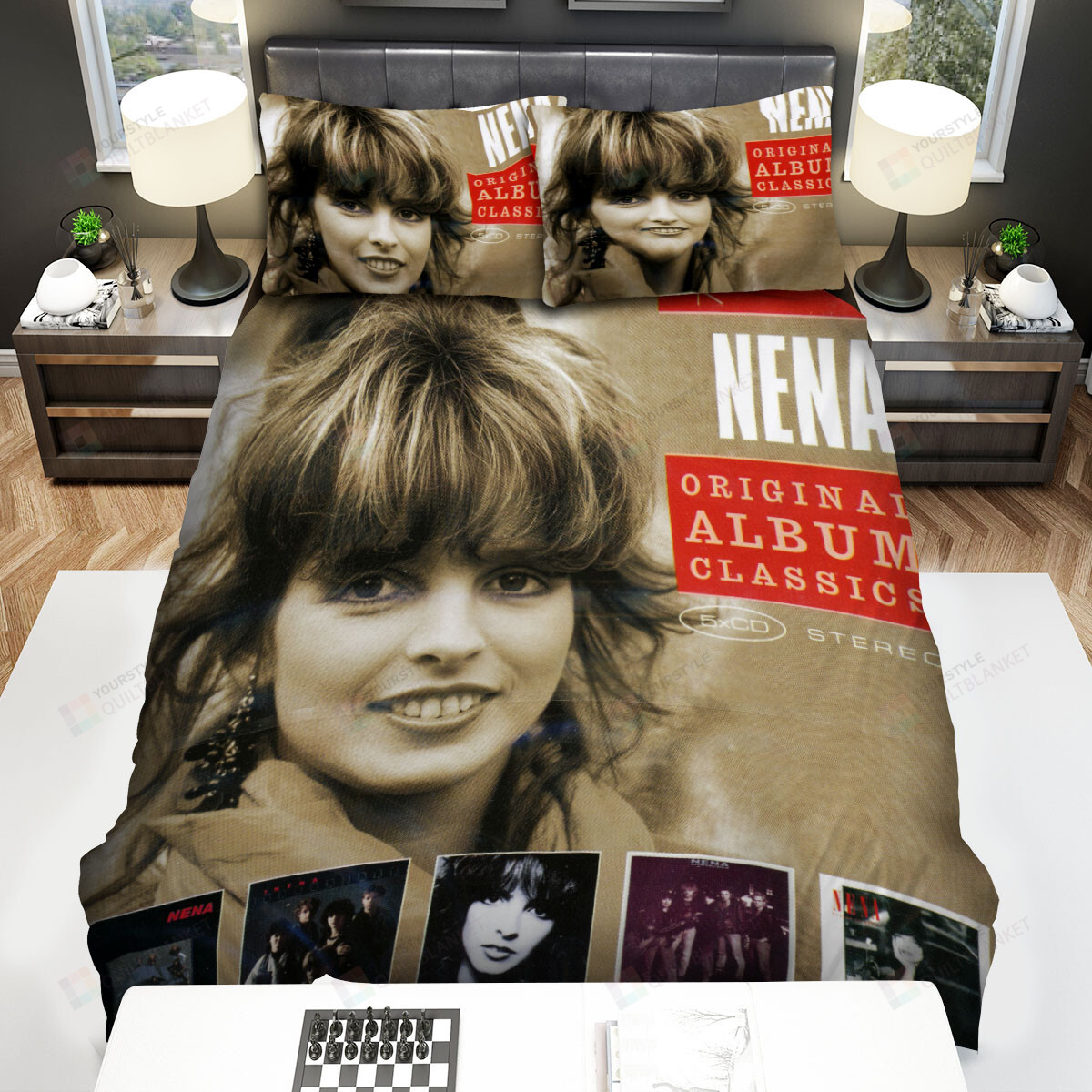 Nena Orginal Album Classics Album Cover Bed Sheets Spread Comforter Duvet Cover Bedding Sets