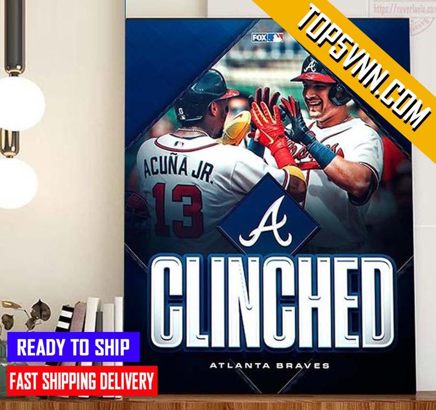 NEW Atlanta Braves Are Postseason Bound Clinched MLB Postseason 2022 Gifts Poster Canvas