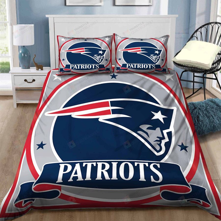 New England Patriots Bedding Set Sleepy (Duvet Cover & Pillow Cases)